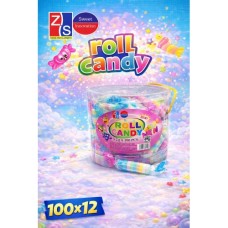 ROLL CANDY (100PCS X 12 JARS)