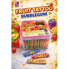 TATTOO BUBBLE GUM BOX(100*24)